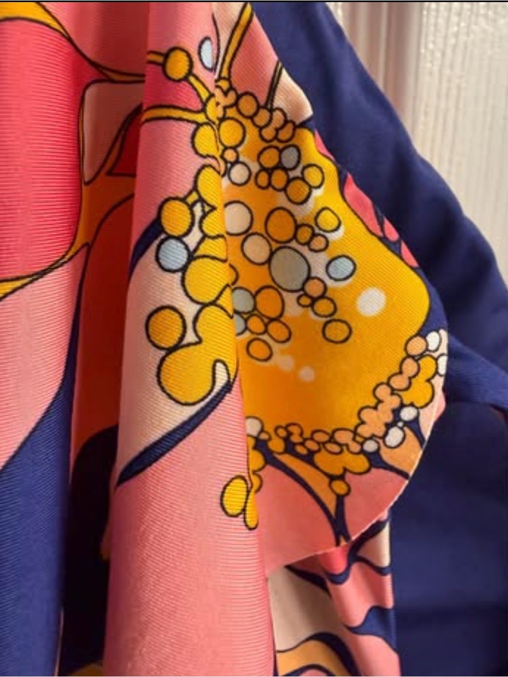Trina Turk Floral Ruffle One-Piece Swimsuit - Navy, Yellow & Pink - Picture 6 of 9